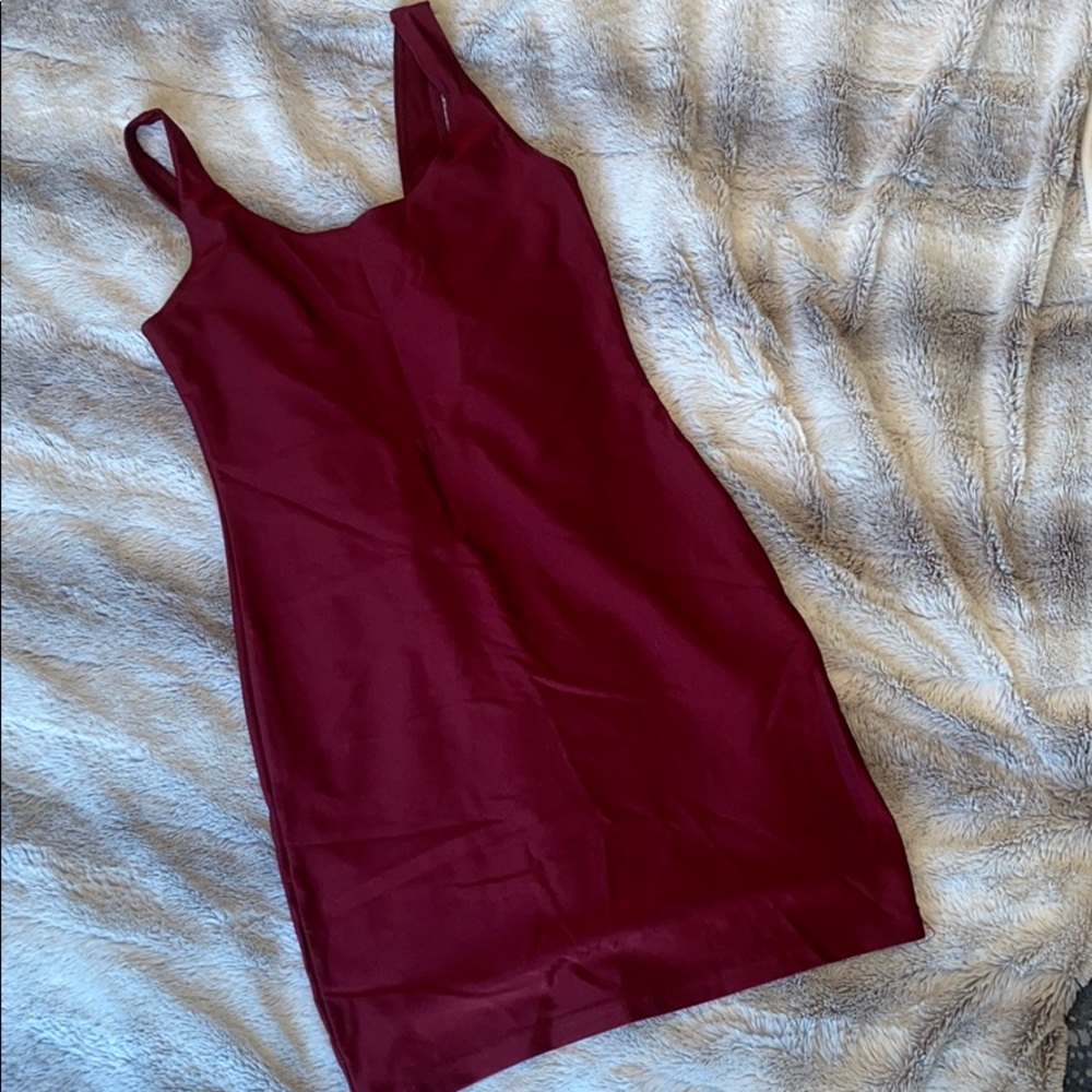 Fitted Plum American Apparel Dress